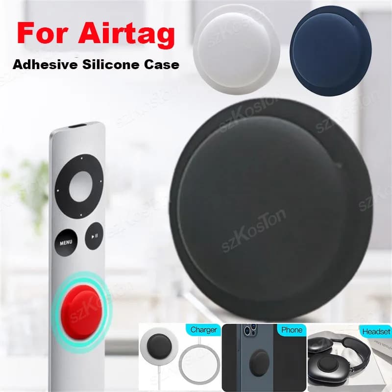 Per AirTag adesivo impermeabile adesivo supporto anti-smarrimento custodia protettiva in silicone GPS per Air tag TV bagagli per telefono per auto a distanza