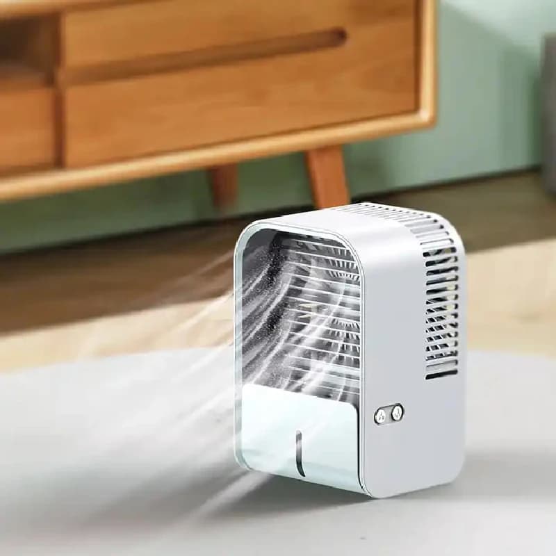 Umidificatore d'aria portatile diffusore di aromi ventilatore USB ricaricabile umidificatori a spruzzo da tavolo raffreddatore d'aria domestico per umidificatore da camera