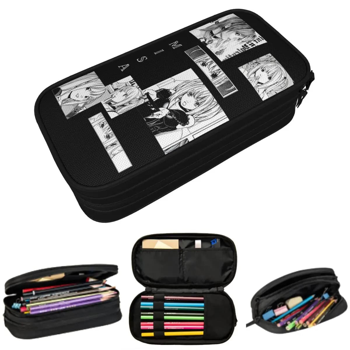Astuccio Misa Amane Death Note Anime per Studenti, Portapenne, Borsa per Cancelleria, Regalo