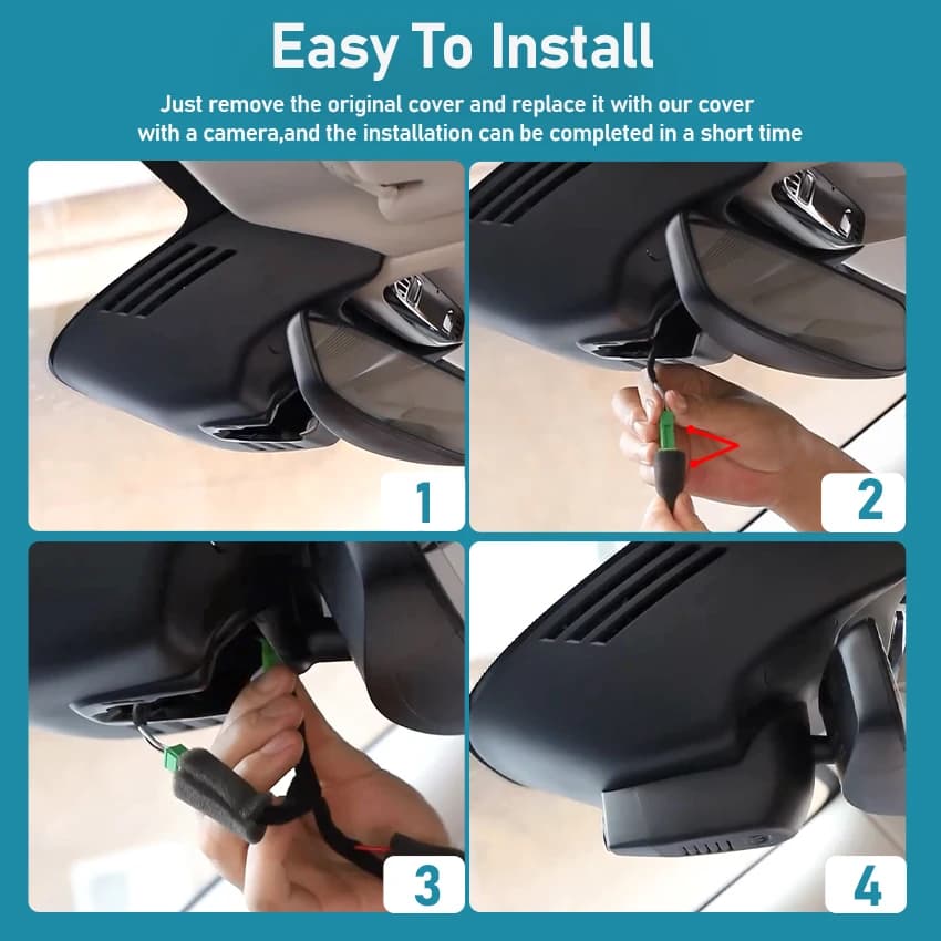 Front and Rear 4K Dash Cam for Car Dashcam WIFI Auto Dvr Recorder Accessories for Volvo V60 S60 2019 ~ 2022