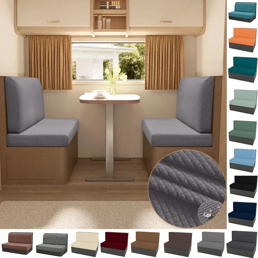 Coprisedili per dinette camper Coprisedile semplice sostituibile impermeabile Coprisedile per divano morbido per interni auto da campeggio
