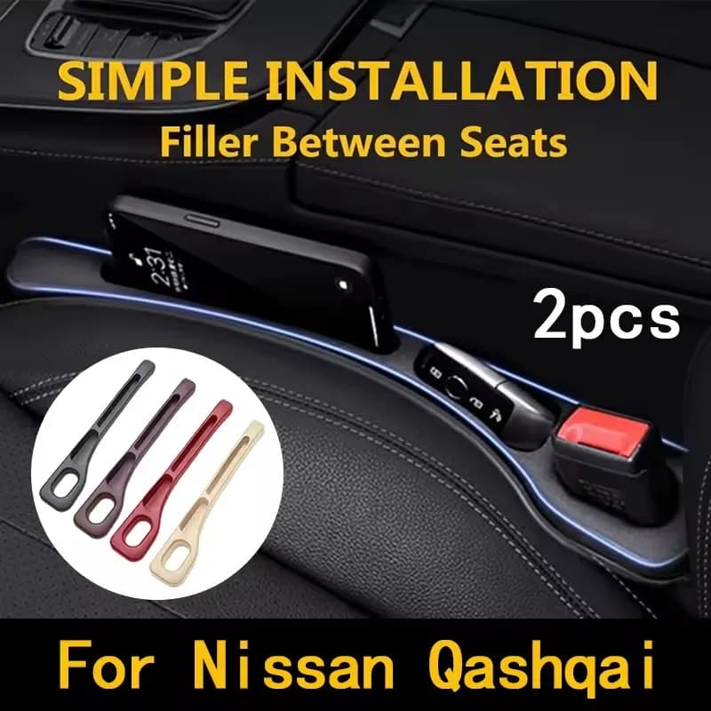 Car Seat Gap Filler Between Seat Crevice Interior Decoration Accessories 2Pcs For Nissan Qashqai J10 J11 J12 2013-2025