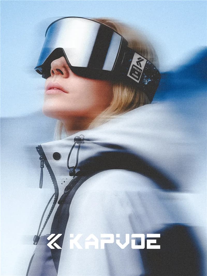 Kapvoe Snow Ski Goggles Snowboarding Skiing Mask for Men Women Anti-Fog Lens Kit UV400 Protection Snowmobile Glasses Motorcycle