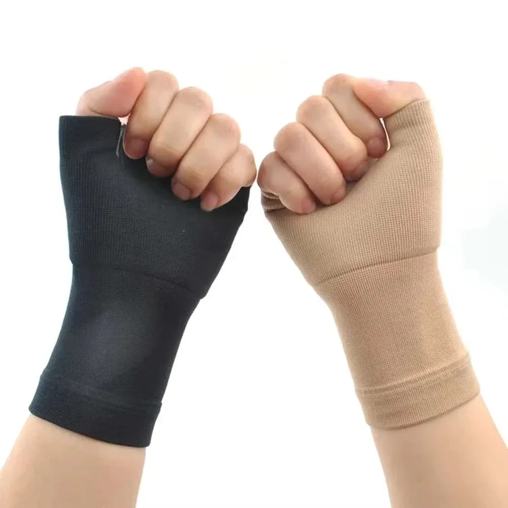 1 paio di guanti per artrite a compressione, manicotti di supporto per polso e pollice per unisex, perfetti per il tunnel carpale, il dolore al polso e l'affaticamento
