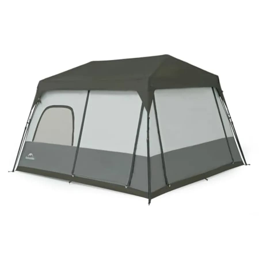 Cape 4/6/8 Person Camping Tent, 60S Easy Setup Instant Pop Up Tent, Waterproof Large Tall 6/8 Person Tent for Car Camping