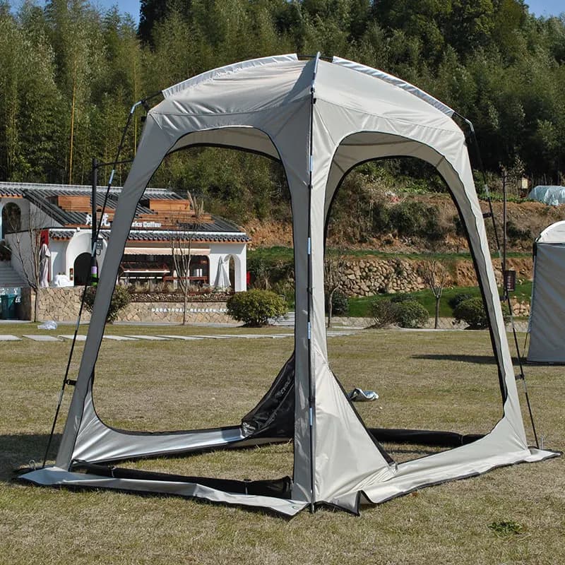 Tenda da Campeggio Primaverile per 3-4 Persone con Zanzariera, Riparo per Picnic all'Aperto, Gazebo da Giardino, Tenda Anti-insetti per Viaggi e Pesca