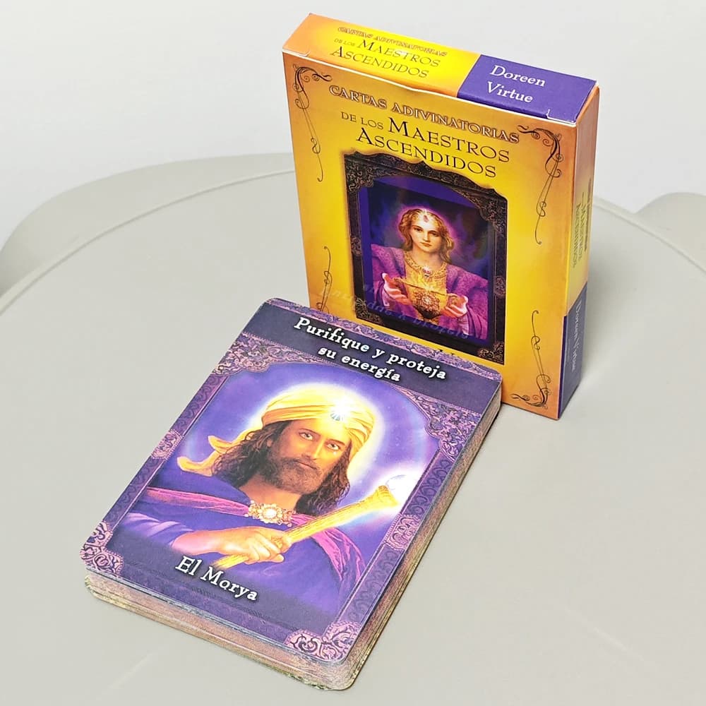 Ascended Master Oracle Deck 44 Pcs Oracle Cards In Spanish Language 10.4*7.3cm