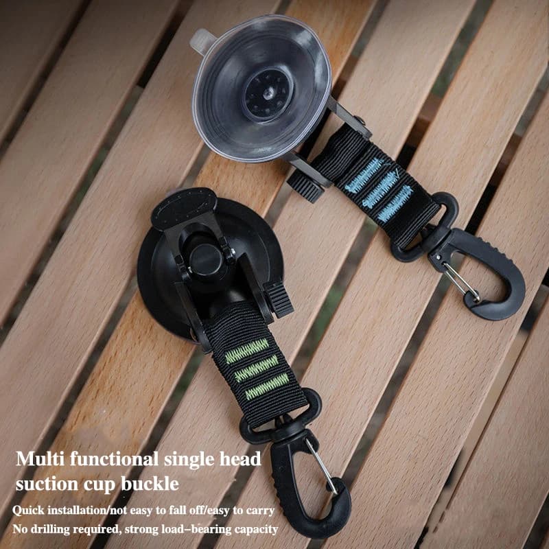 Outdoor Travel Car Creative Suction Cup Buckle Adhesive Hook Multi-Purpose Hook Portable Tent Canopy Wind Rope Fixator