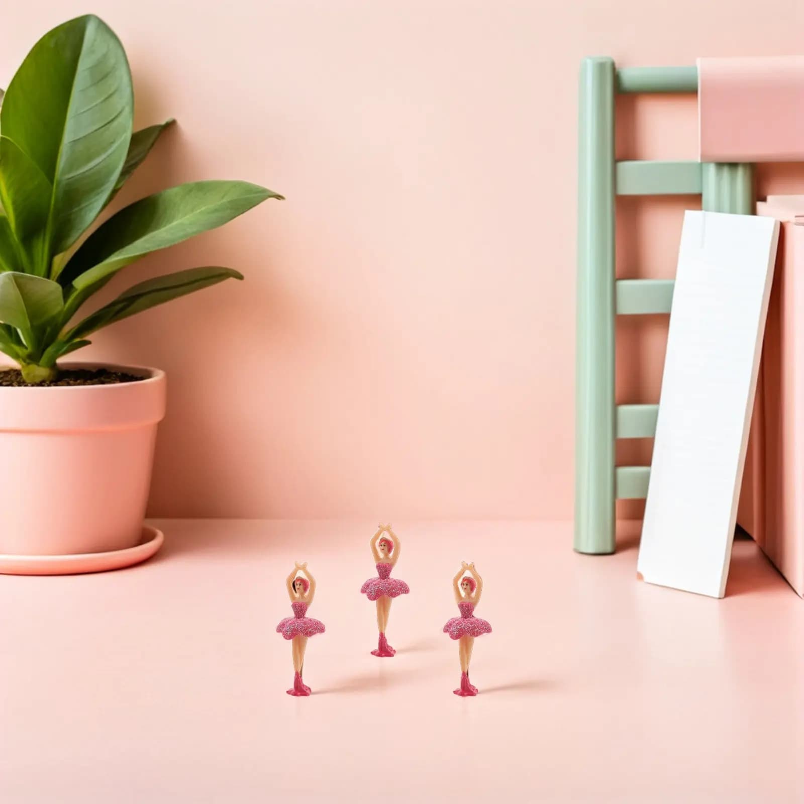 10 Pezzi Statuette Ballerine Danzanti per Carillon, Mini Ornamenti per Decorazioni Casa e Feste, Regali per Bambine, Ballerine in Miniatura
