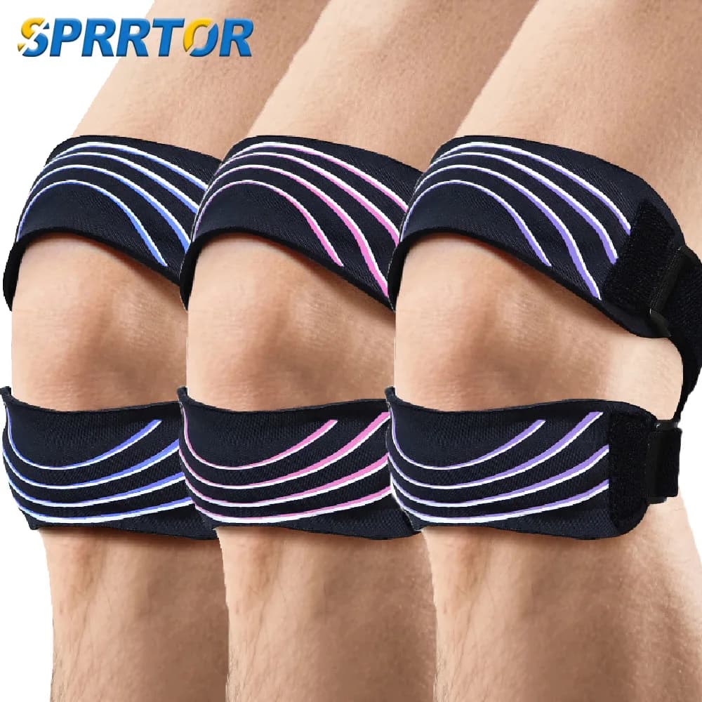 1 Pezzo Fascia di Supporto Regolabile in Neoprene per Tendine Rotulee, Fascia per Ginocchio per Alleviare il Dolore, Ideale per Corsa e Sport, Ginocchio del Salterino