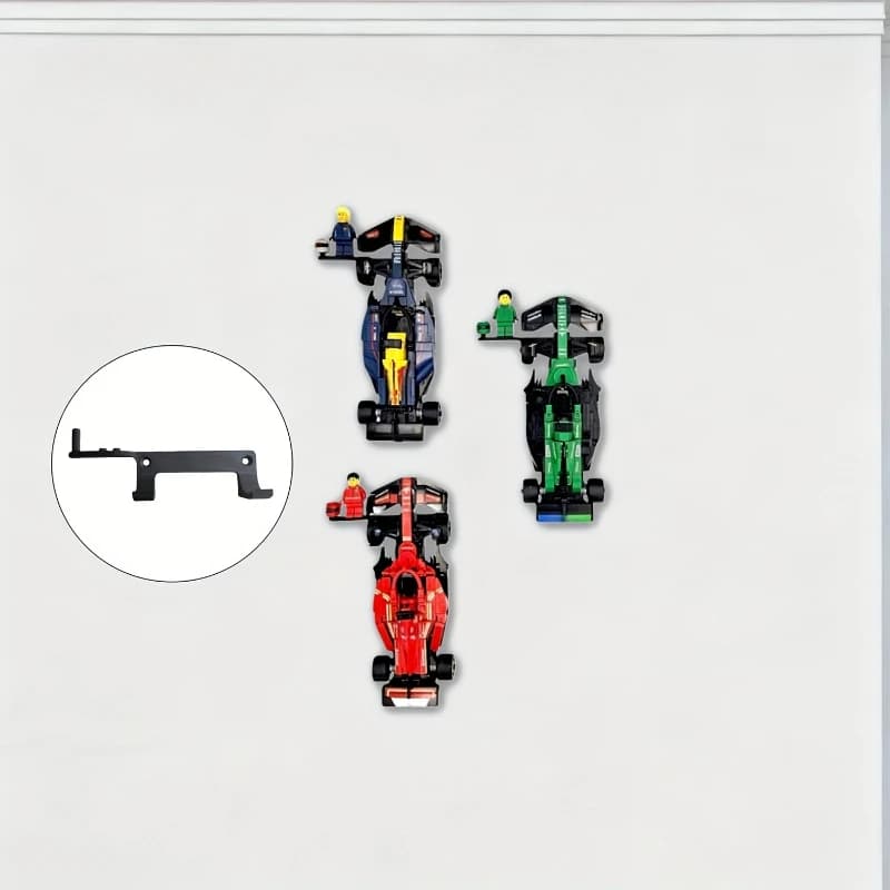 4 pezzi robusti bambole per auto da collezione stand espositore verticale a parete per la decorazione domestica della statuetta Lego