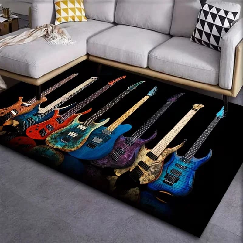 Living Room Bedroom Carpet Anti Slip Printed Bathroom and Kitchen Floor Mat Living Room Home Decoration Carpet