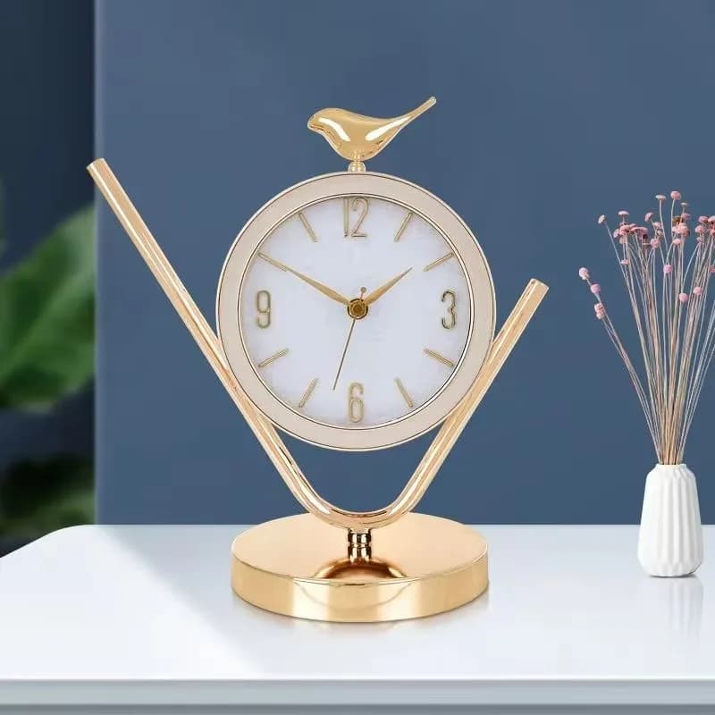 34X18X15 cm Orologio da tavolo silenzioso Stile nordico Fatto a mano Pendolo da scrivania Moderno di lusso per la casa per il soggiorno