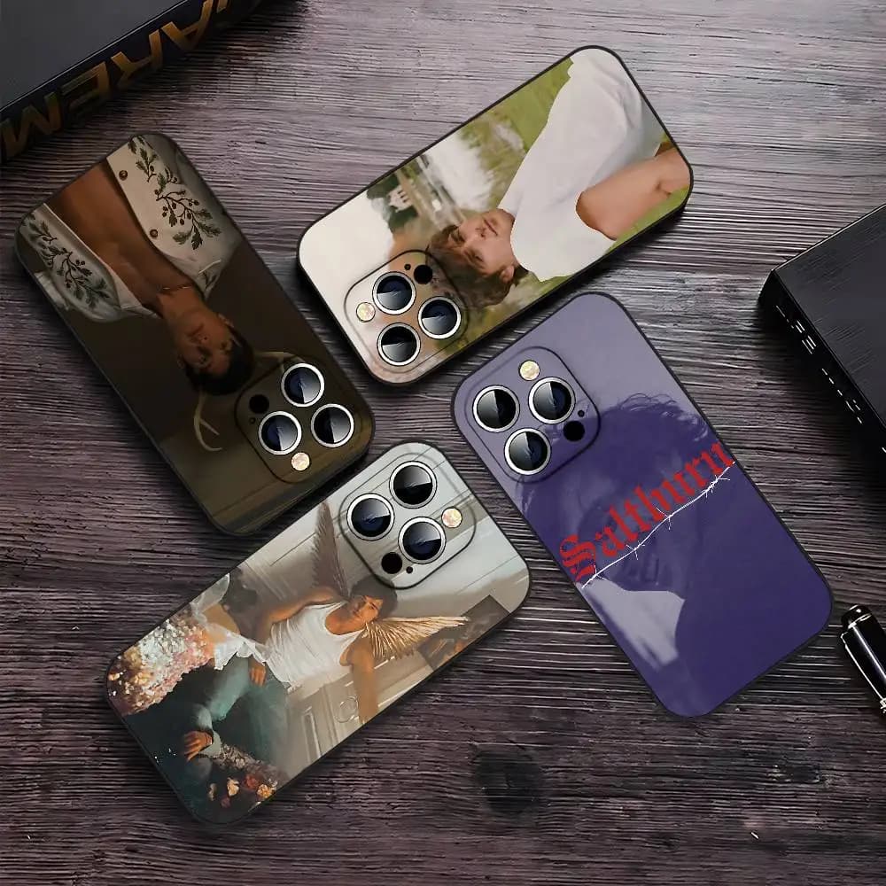 J-Jacob Elordi Saltburn Phone Case Black That Fits For IPhone 17,16,15,11,13,14 Pro Max,Plus,X,Xr,Xs Max,13Mini