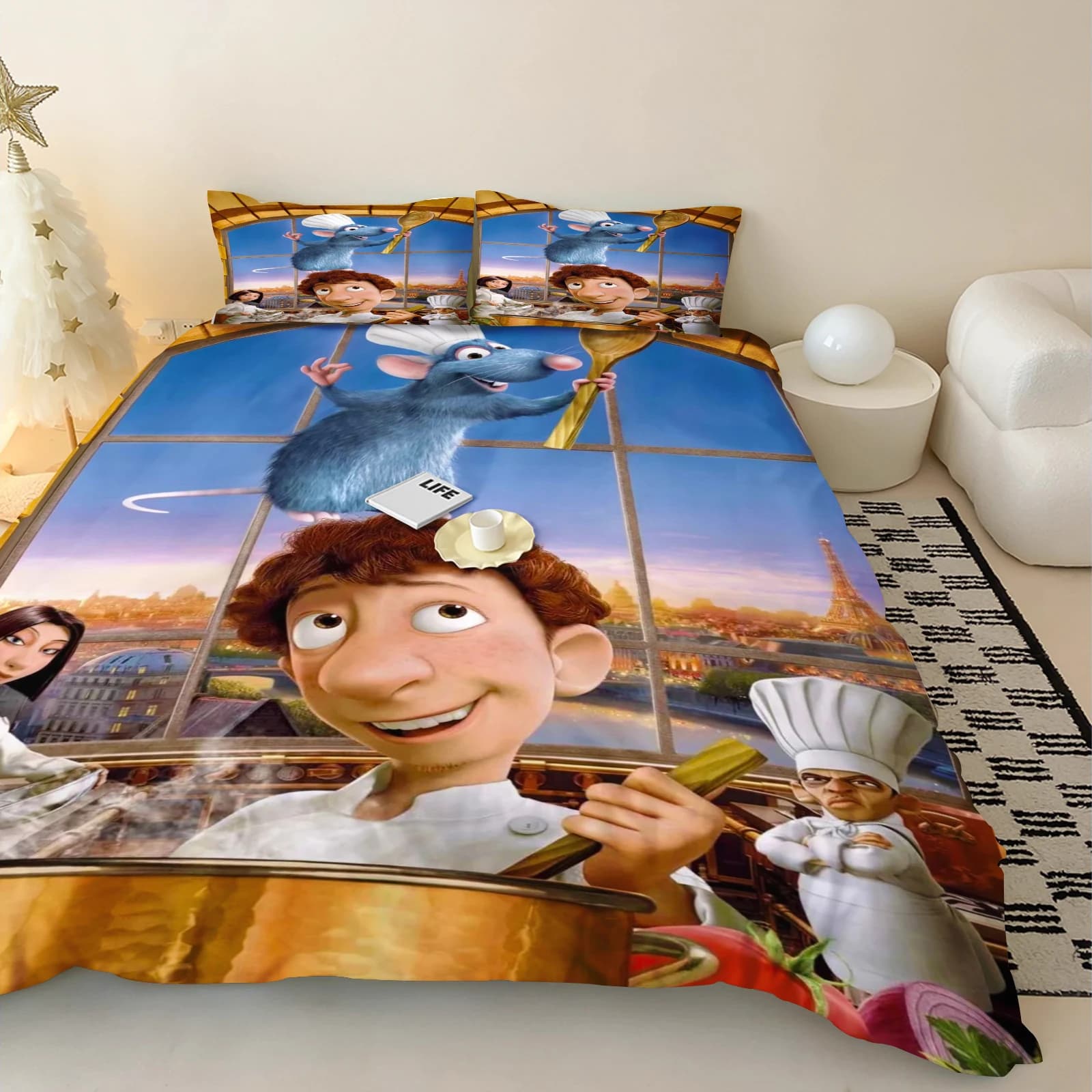 Cartoon Ratatouille, Kids and Kids Bedroom Decoration, Kids and Girls Gift, Single Size, Double and Large