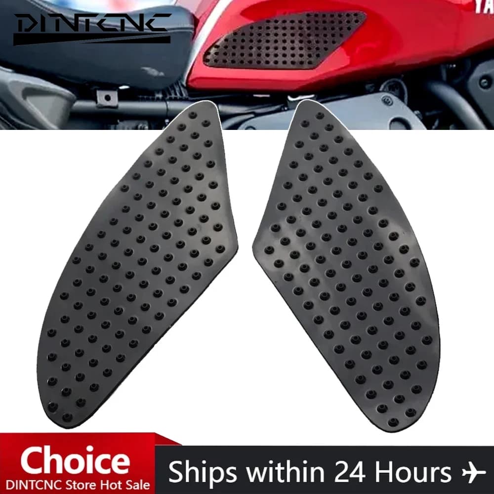 Per Bonneville 2001-2015 Rilievi di trazione del serbatoio Adesivi antiscivolo Accessori moto Decalcomania laterale Ginocchio Grip Protector Ornamentale