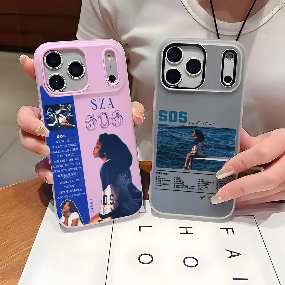 S-SZA Rapper Music Phone Case For IPhone 17 16 15 14 13 12 11 Pro Max Plus Mini Case Clear Jelly Shockproof Soft Cover