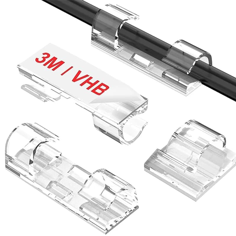 UNTIOR 20/40 Pz Fermacavi Organizzatore Goccia Supporto per cavi Gestione cavi Autoadesivo Gestore cavi Morsetto fisso Avvolgicavo