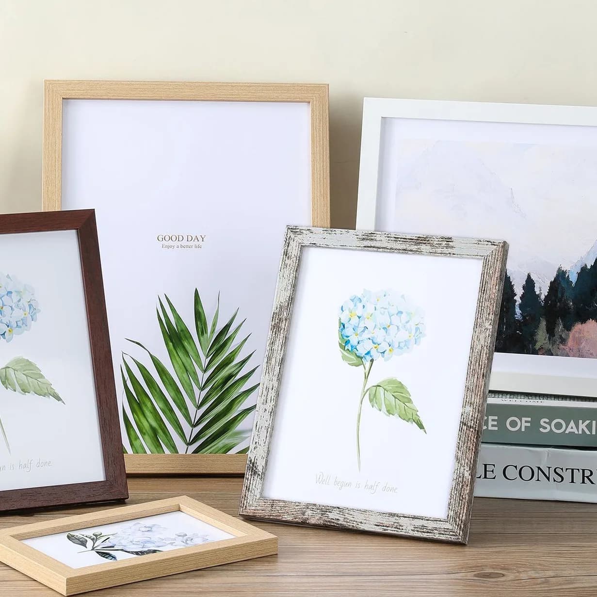 Cornice per foto in legno per appendere a parete 10X15cm 15X20cm 20X25cm Cornice in legno A4 per immagini Decorazioni per foto Regalo commemorativo
