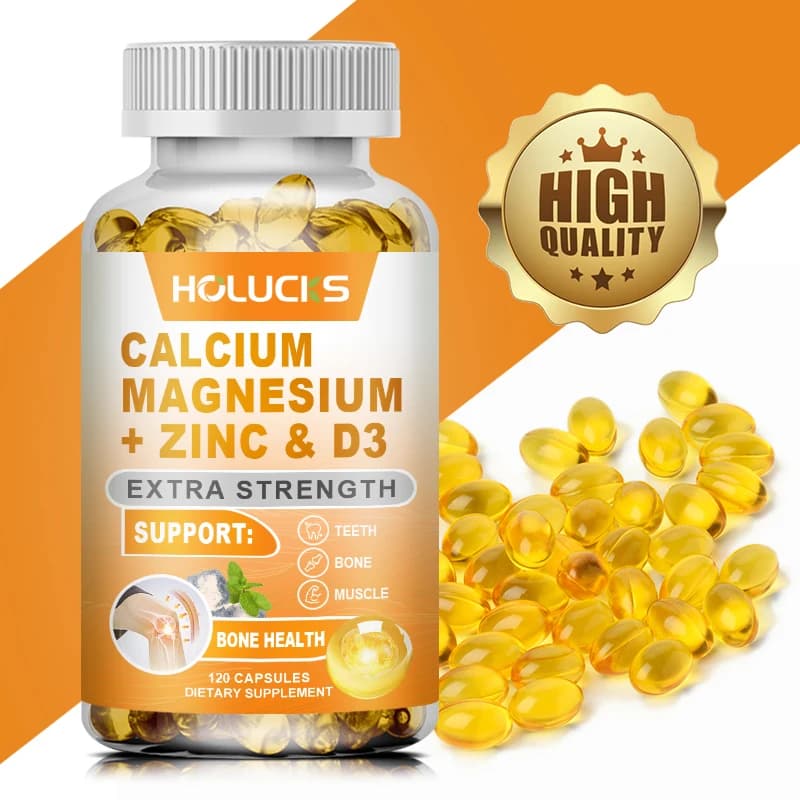 Complex supplement of calcium, magnesium, zinc and vitamin D3, supports heart and nerve health, bones and strong teeth, enhances the immune system, increases energy