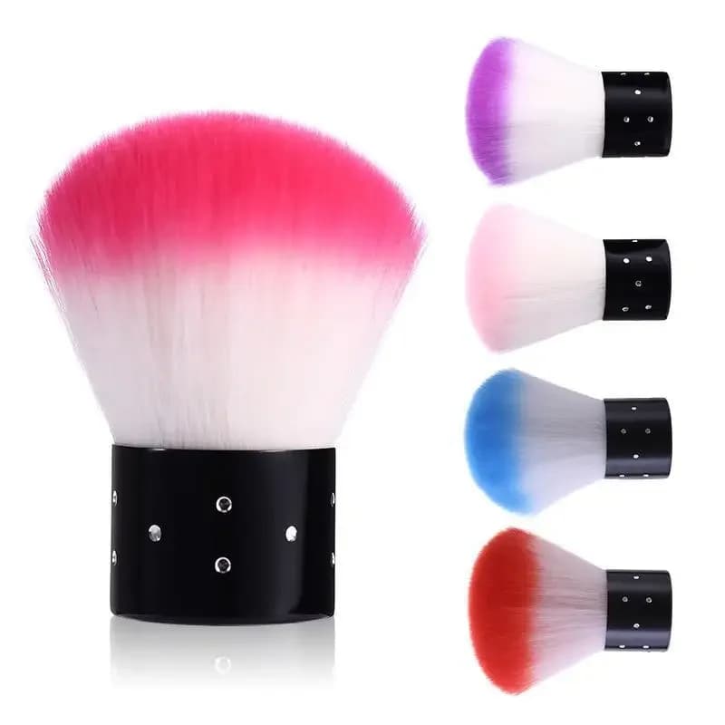 1 Pezzo Pennello Professionale a Fungo per Nail Art, Pennello Rotondo per Gel, Pulizia Polvere, Trucco, Accessori e Strumenti per Manicure