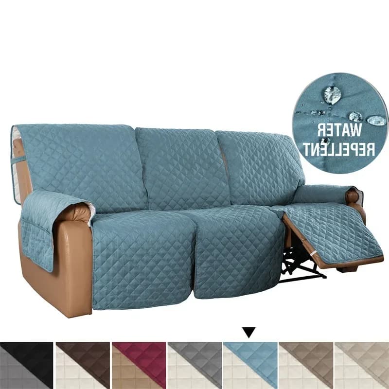 1/2/3 posti Copridivano reclinabile Pet Bambini Cane Divano Zerbino Solido Lettino Divano Asciugamano Poltrona Coperture Relax Divano Fodere