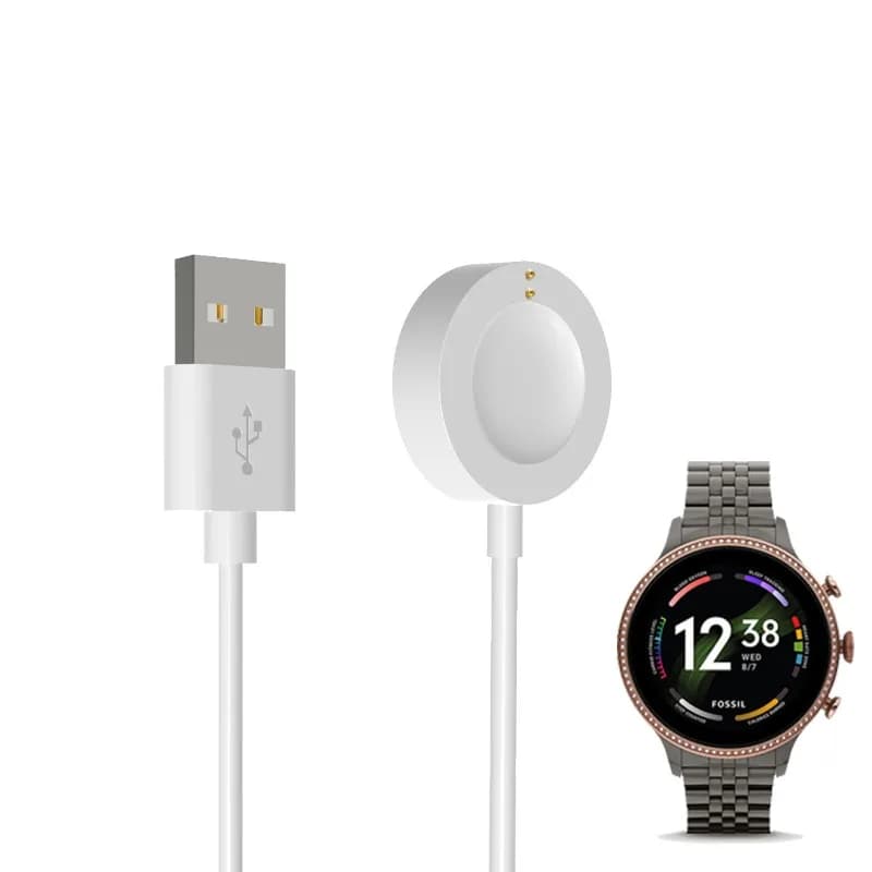 Dock di ricarica per Fossil Gen 6 5 Gen5E Gen4 Cavo di ricarica USB 1M Michael Kors Runway Skagen falster 2 Adattatore di ricarica SmartWatch