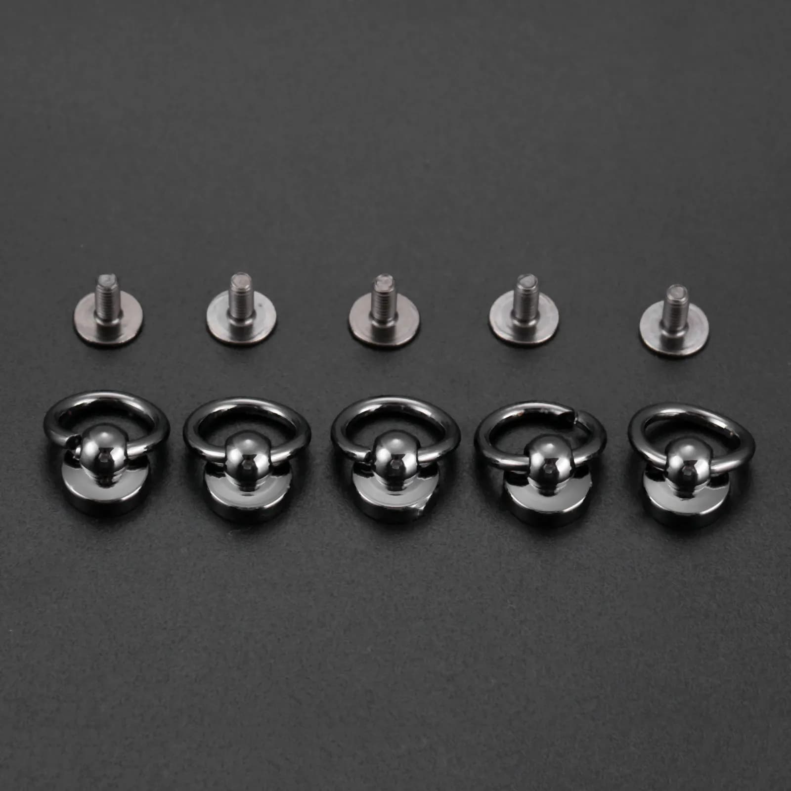 5 pezzi borse rivetto in metallo fibbia per unghie bottone a vite girevole borsa catena artigianale in pelle abbigliamento borsa decorazioni conchos per pelle