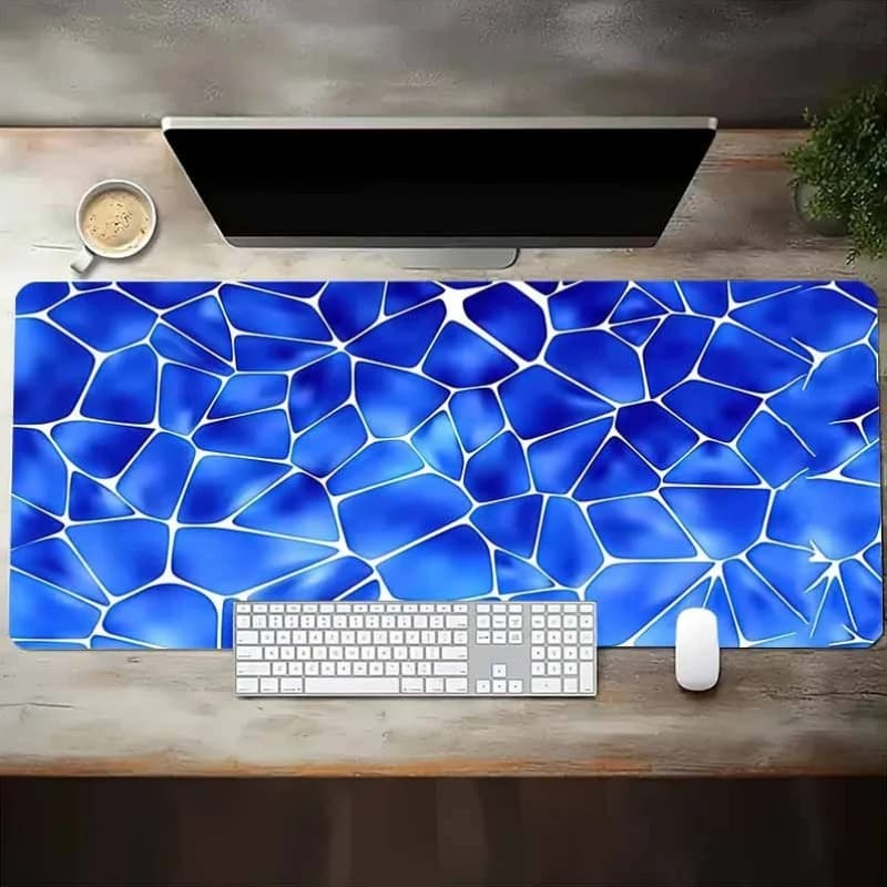 Tappetino da Scrivania per Gaming, Mousepad con Superficie in Tessuto, Base Antiscivolo in Gomma, Grande Tappetino per PC, Laptop e Tastiera