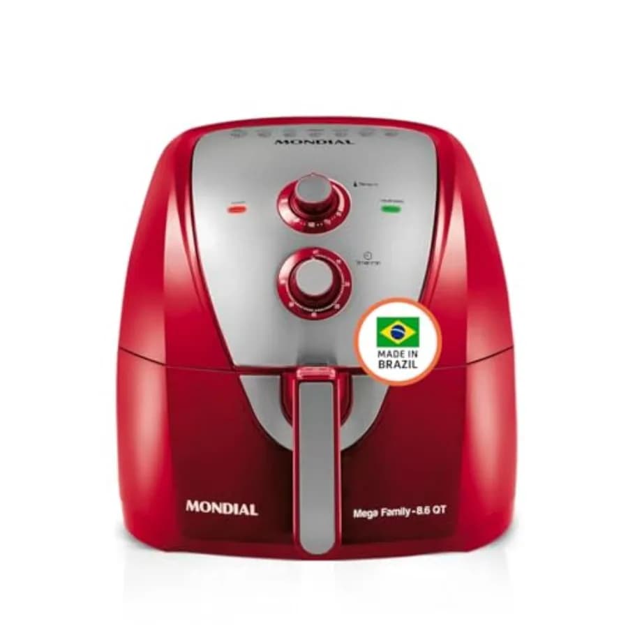 Friggitrice ad Aria - Friggitrice ad Aria Extra-Large da 8,6 Litri con 2 Controlli a Manopola Semplici, 1800 Watt, Tecnologia di Circolazione Rapida del Calore per Cottura a Basso Contenuto di Grassi