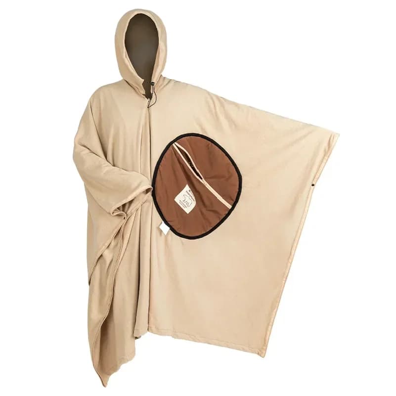 Multifunctional cape sleeping bag, wool blanket bag, warm and anti-fouling adult cape bag, suitable for outdoor camping trips
