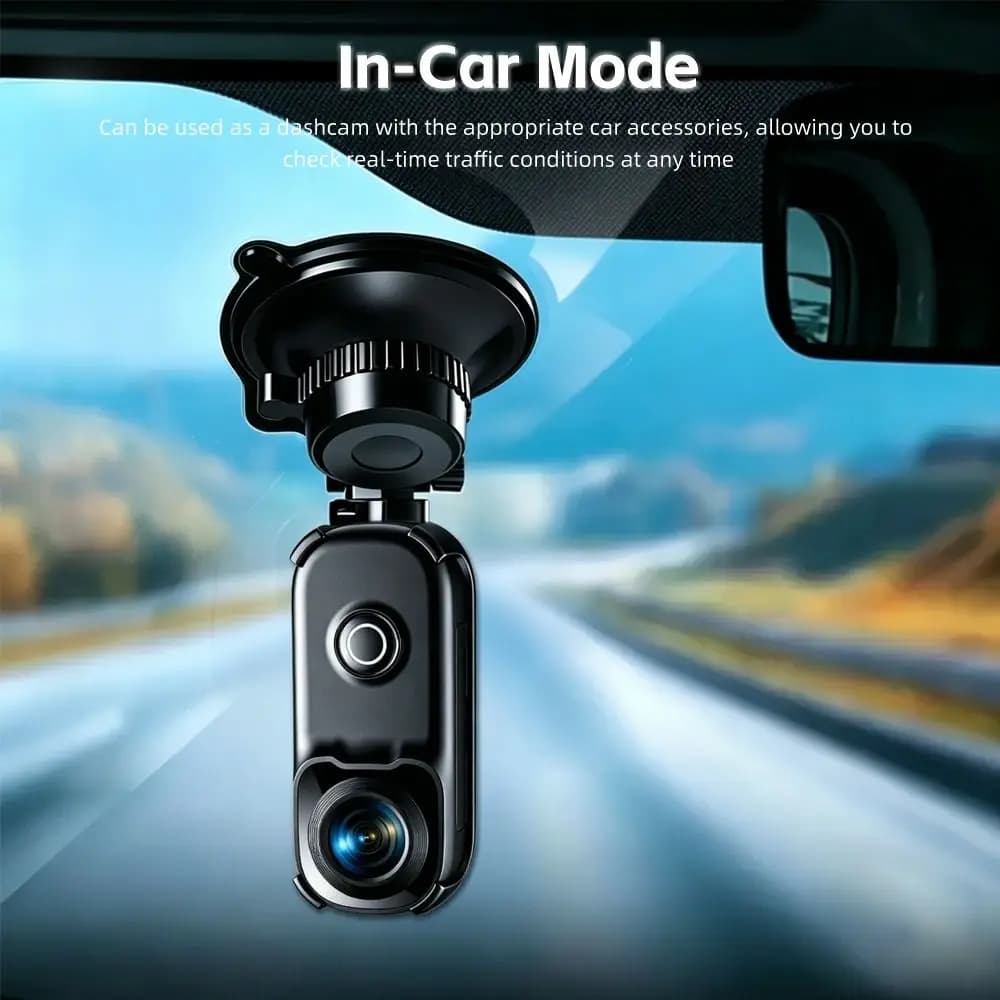 4K Ultra HD Thumb Action Camera 156° Wide-angle Six-axis Stabilization Outdoor WiFi Action Cam IP68 Waterproof