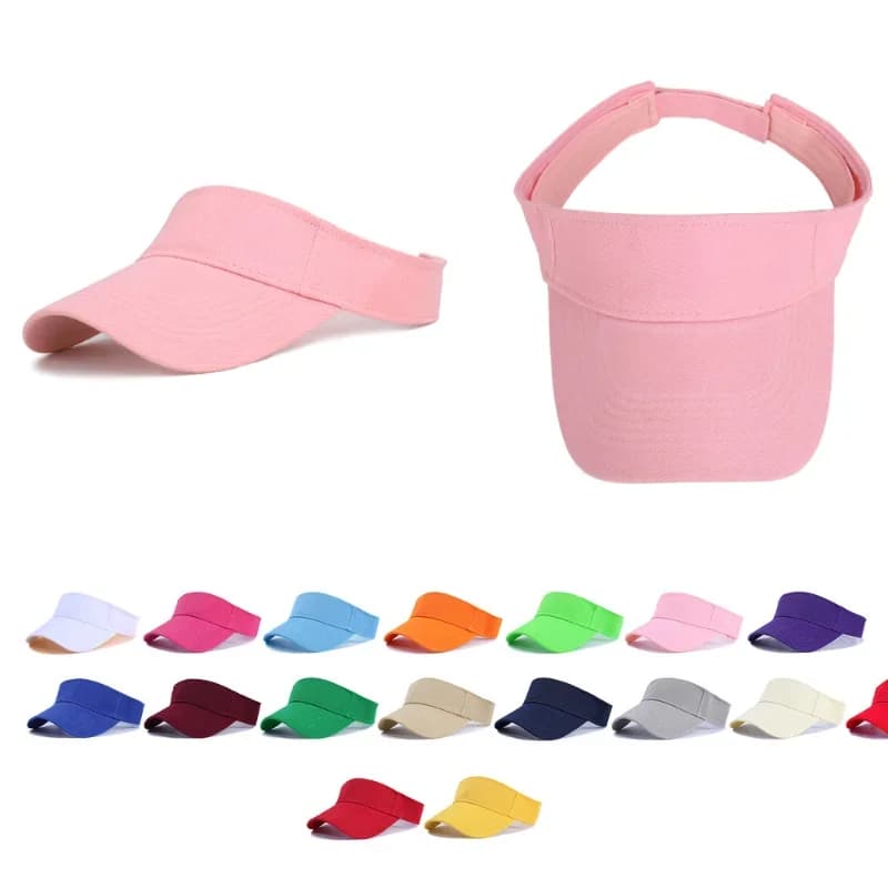 Protezione solare estiva Berretto con visiera Berretti da sole tinta unita unisex Sport all'aria aperta Cappello da sole casual Cappello da tennis Berretto da baseball Visiera da golf