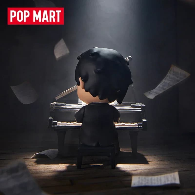 POP MART Hirono The Pianist Figure Series Anime Action Figure Ornament Figurines Dolls Model Blind Box Guess Bag