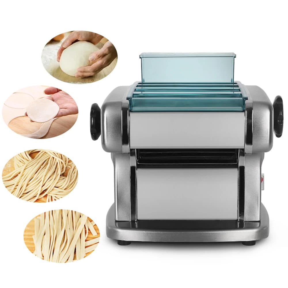 Macchina per noodle elettrica con 4 lame, macchina per pasta, uscita 135 W 5 kg/h