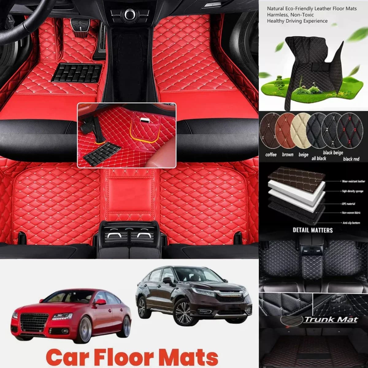 New Custom Car Floor Mats For Infiniti QX70 2013-2022 Years Auto Foot Coche Accessories Waterproof Leather Floor Liners