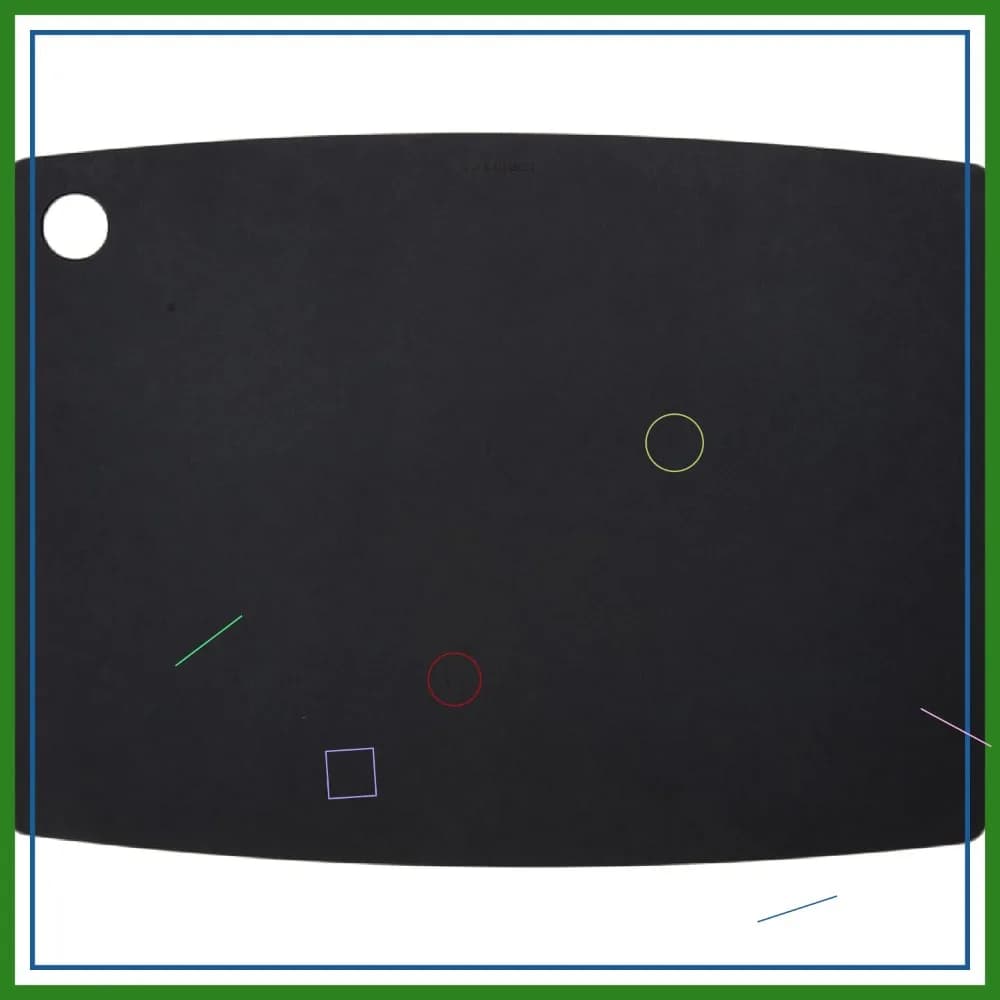 Kitchen Tablets in Ardesia 17,5x13 Inches, Anti-slip Surface Resistant for Easy Food Preparation