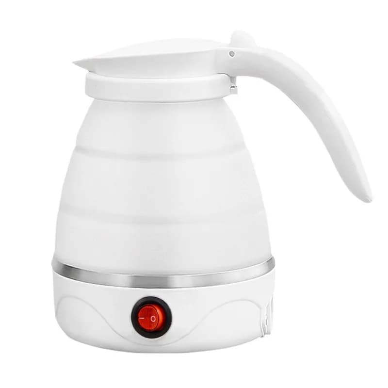 N18R portable silicone electric kettle for travel - Quick heating, automatic shutdown, 0.6 liters, UK plug