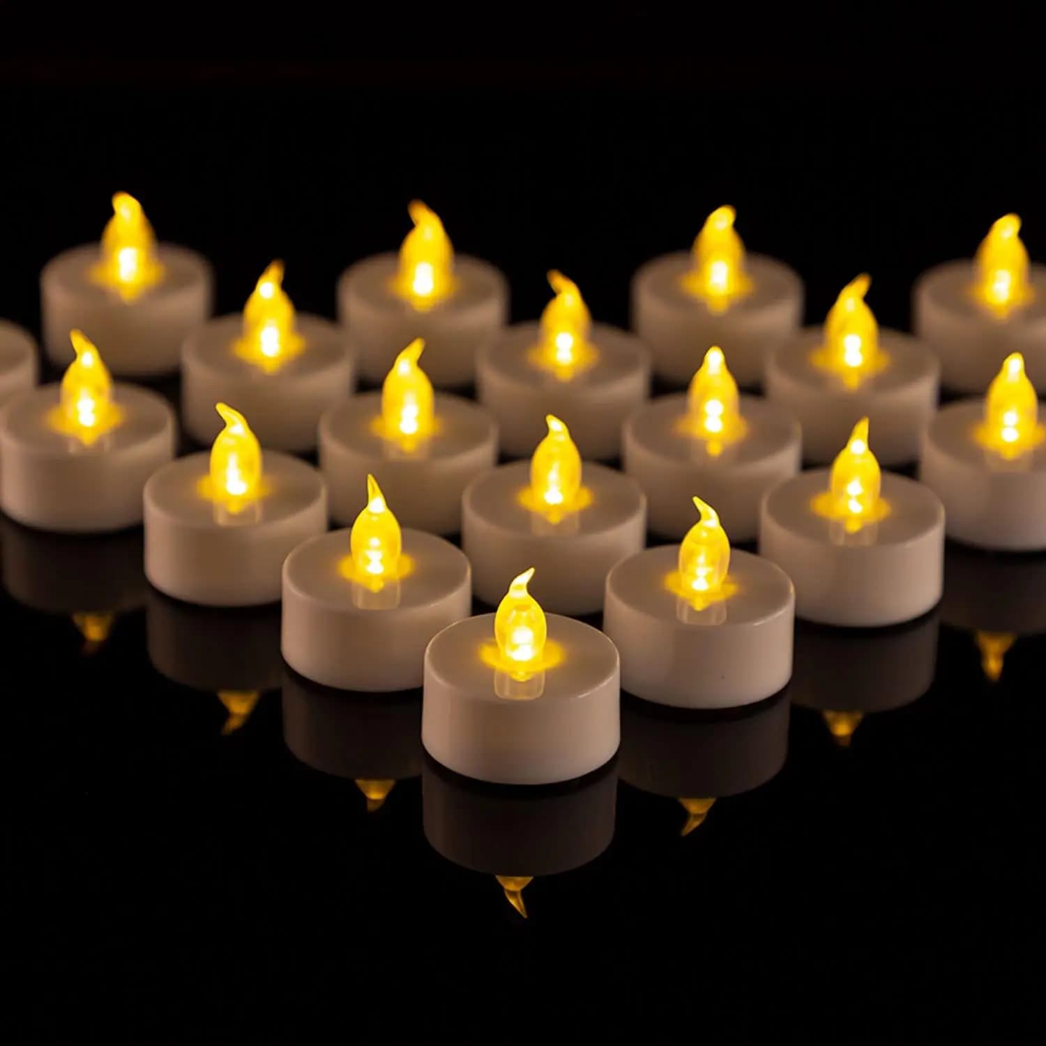 Candele a LED Confezione da 48/24/12 Candele a batteria Batterie Luci Candele per creare un'atmosfera calda che sfarfallio naturalmente luminoso