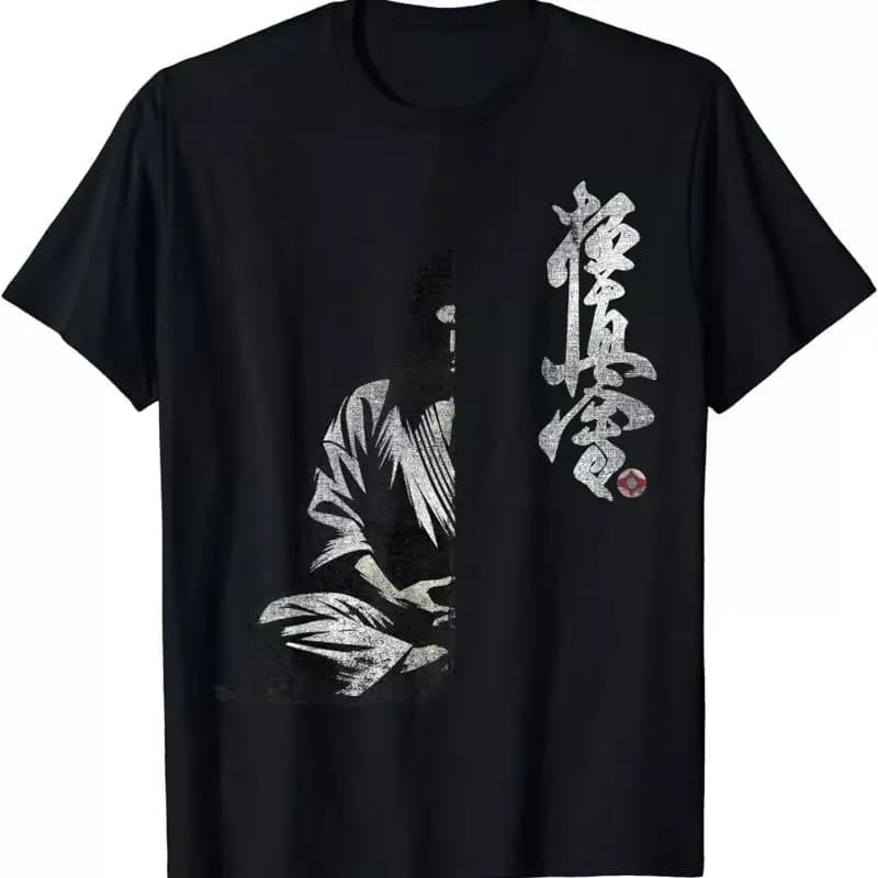 Nuova maglietta limitata Kyokushin Karate Symbol Kyokushinkai Dojo Samurai taglia S 5XL