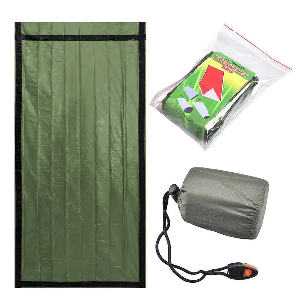 210x90 cm waterproof portable reflective layer sleeping bag camping hiking survival solar protection tool emergency blanket