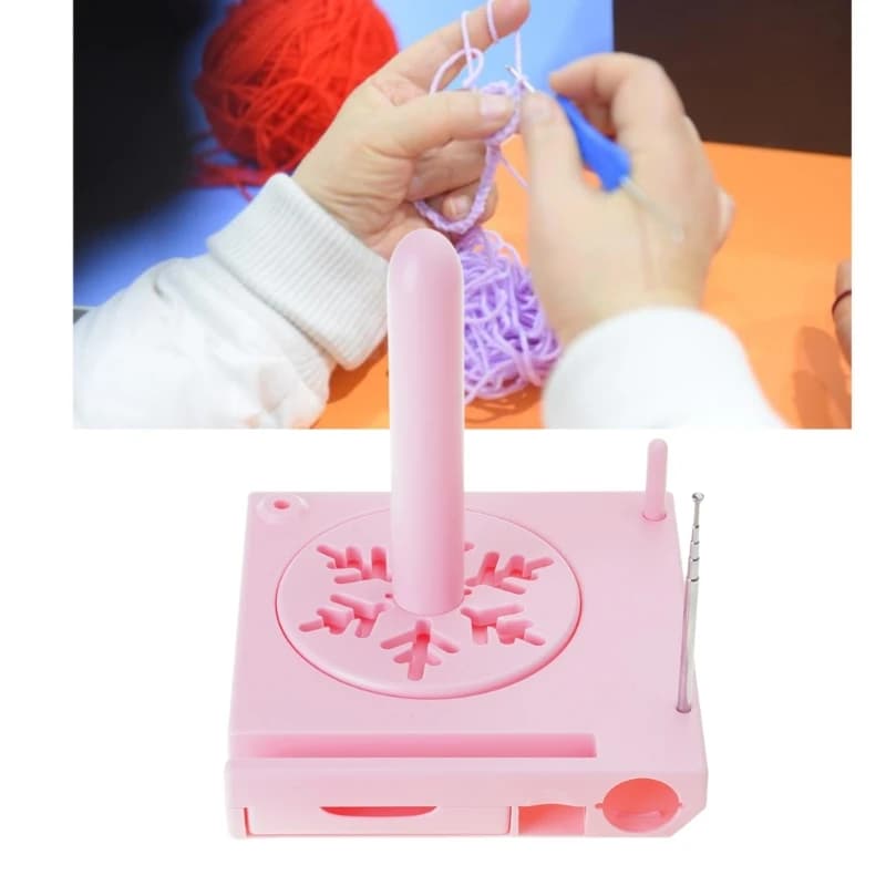 Porta bobina di filato multifunzione Organizzatore di bobina di filo Dispenser di filato con supporto per telefono e cassetto scorrevole per lavorare a maglia