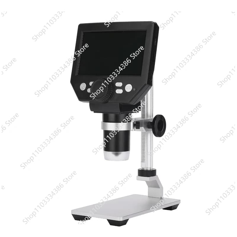 Microscopio Digitale 1-1000X con Schermo LCD HD da 4,3 Pollici, Microscopio Elettronico per Riparazione di Schede Madri PCB, Strumento di Ingrandimento a Zoom Continuo