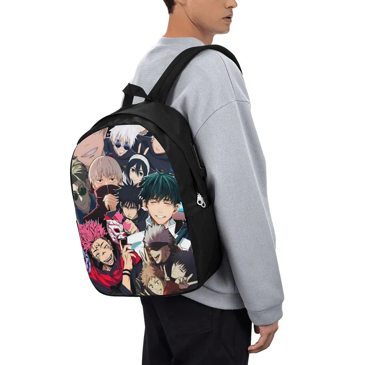 Zaino Anime Megumi Besto Friendo Jujutsu Kaisen Sukuna, Borsa da Viaggio per Notebook, Borsa per Computer, Borsa Scolastica per Studenti Universitari, Borsa per Laptop