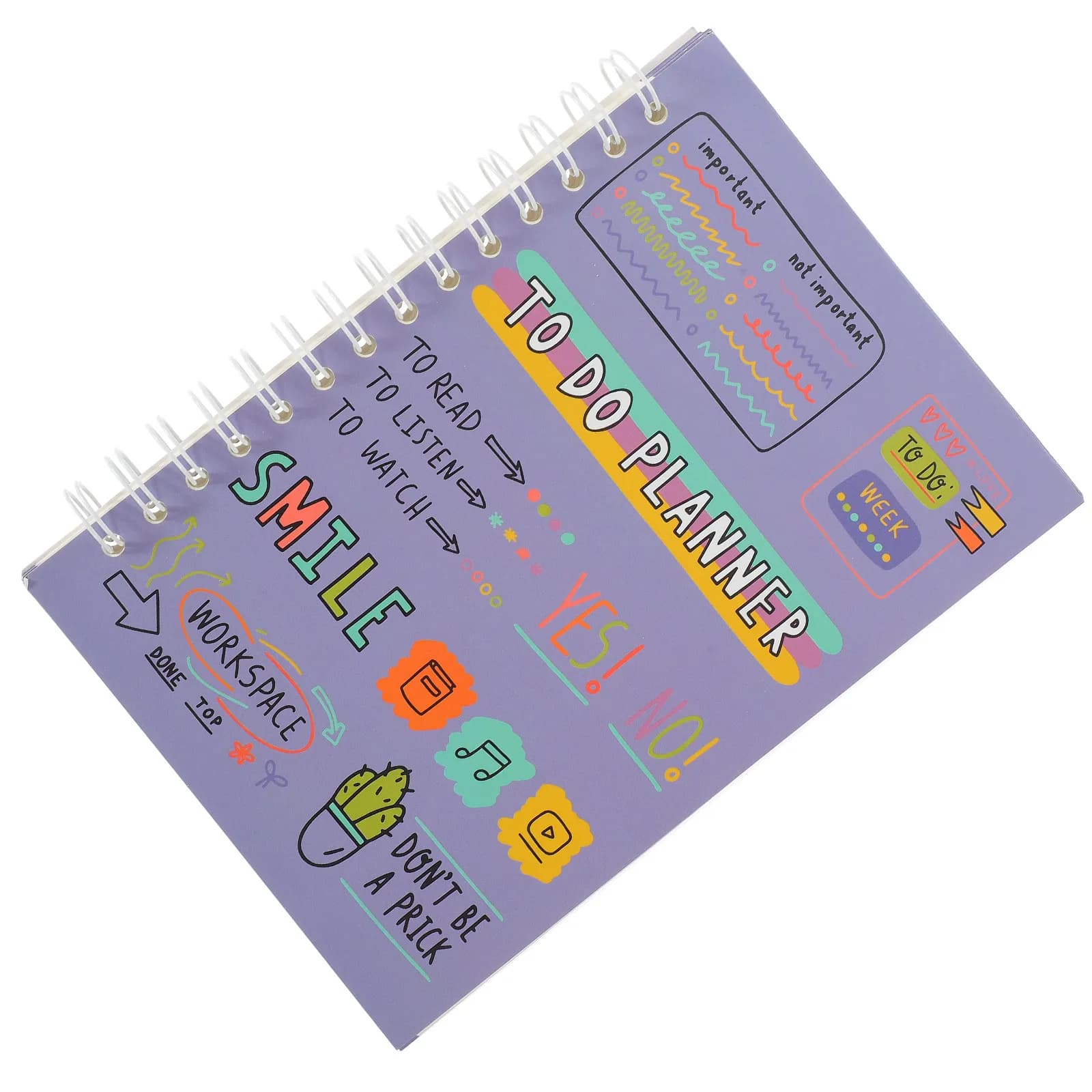 Quaderno Multifunzione con Spirale, Agenda Giornaliera Portatile, Organizer per Scrittura, Blocco da Disegno, Planner per Ufficio e Scuola, per Casa e Ufficio