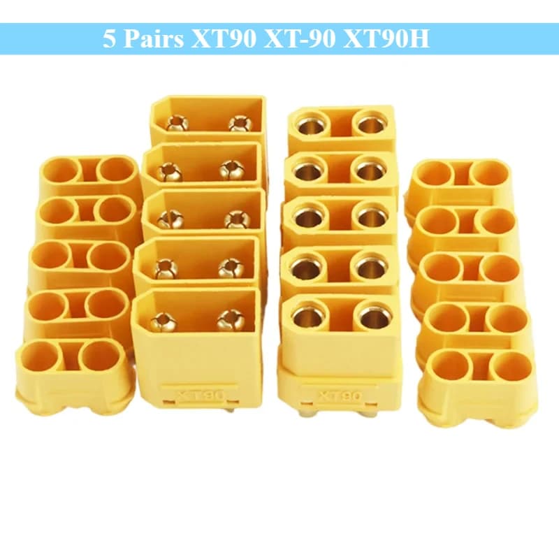5 paia di connettori XT90 XT-90 XT90H maschio e femmina connettore bullet per RC Lipo batteria motore ESC e cavo di ricarica espandere