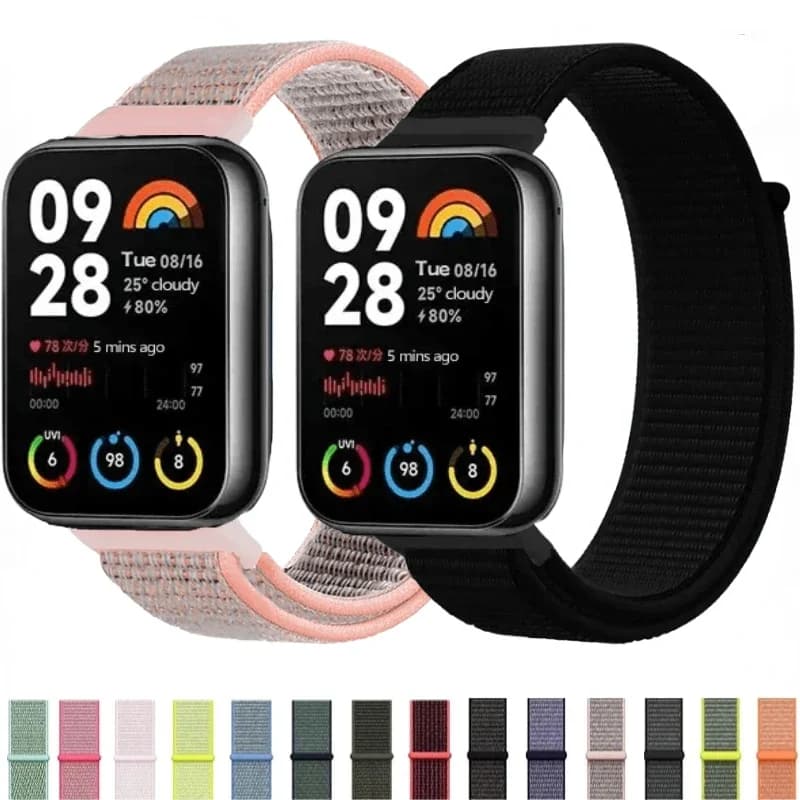 Cinturino in nylon per Xiaomi Mi Band 9 Pro/8 Pro Correa Band Comodo cinturino traspirante per accessori cintura Redmi Watch4/5