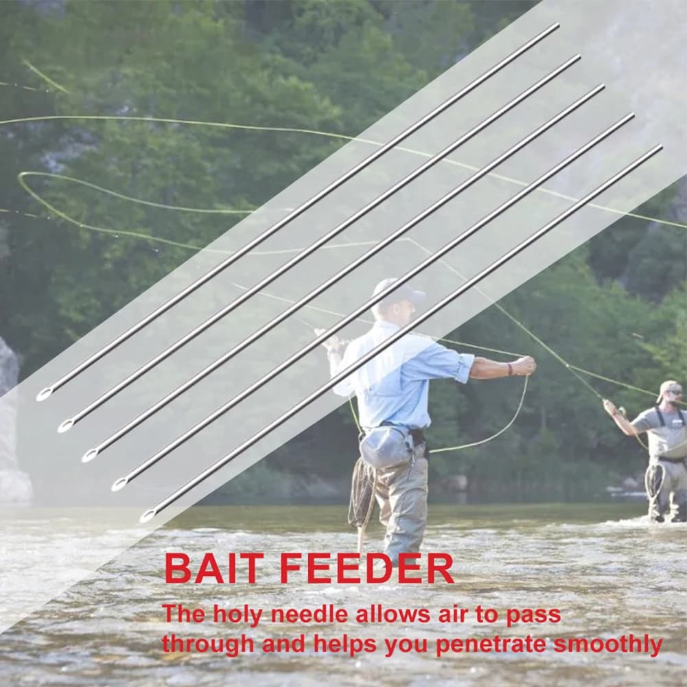 Bait Punch Needle Fishing Tools Aperture 0.6mm High-Quality Materials Stainless Steel Outer Diameter 0.8mm Outdoor Fishing