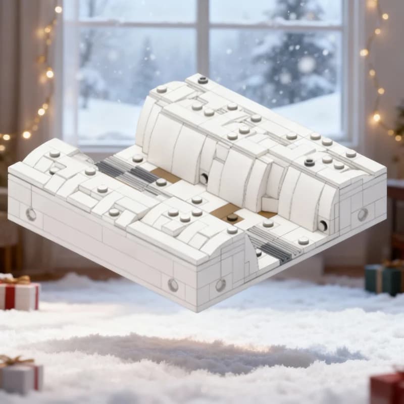 269 Pezzi MOC Modello di Battaglia Stellare Hoth Trench, Blocchi da Costruzione Architettonici, Giocattoli Creativi Fai-da-Te, Idea Regalo di Natale