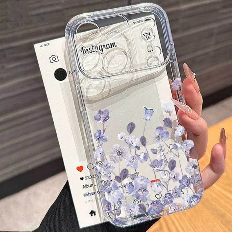 Cover Antiurto per Xiaomi 15T Pro POCO X7 Pro F7 X6 X5 M7 X3 NFC X4 GT F5 11 Lite 5G NE con Motivi Floreali, Foglie e Cuori